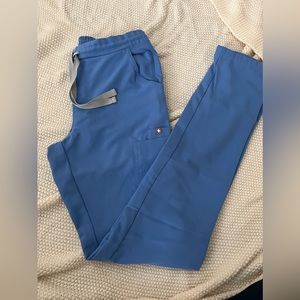 Figs Yola Skinny Scrub Pants - Ceil Blue -